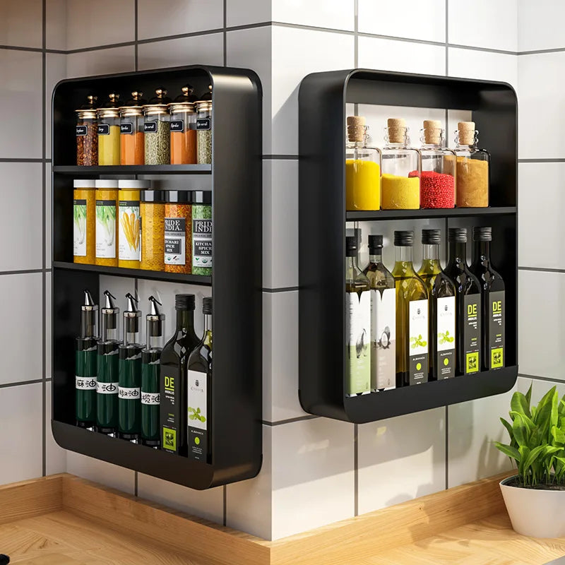 Plastic Kitchen Bathroom Shelf Organizer