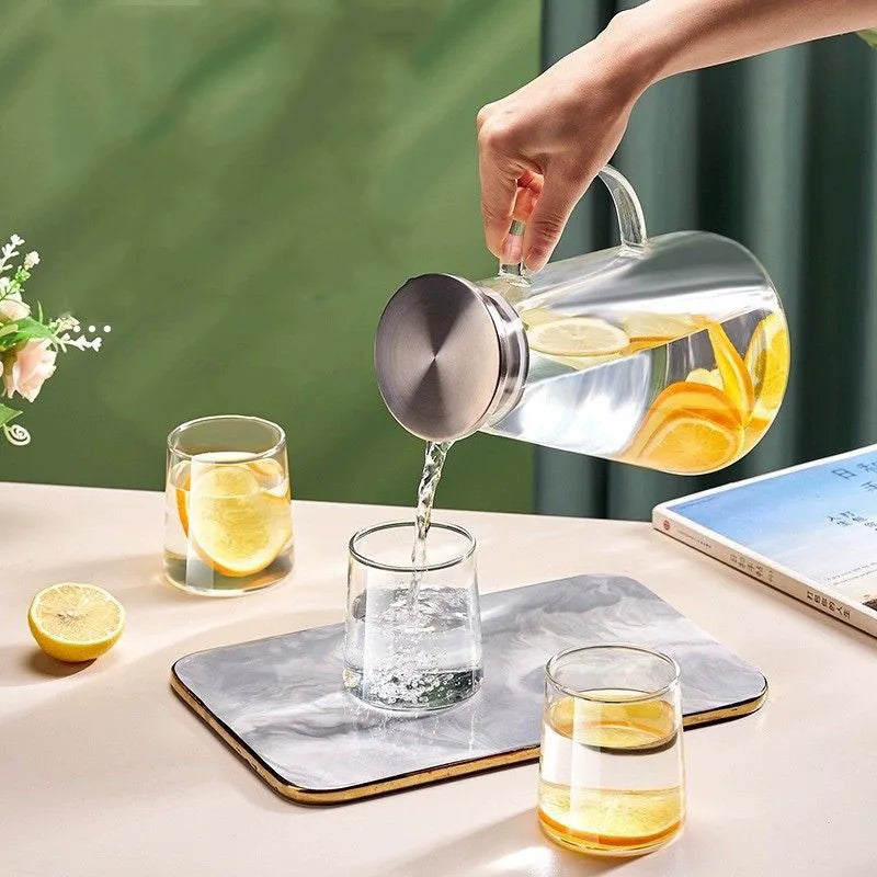 Heat Resistant Glass Water Jug