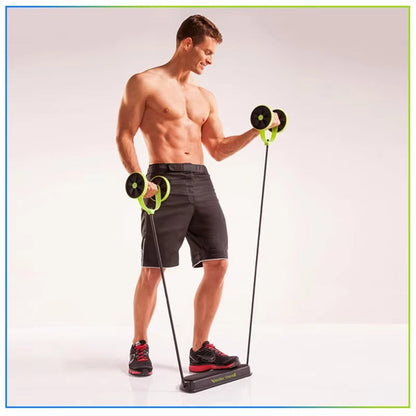 Ab Roller Resistance Band Workout System